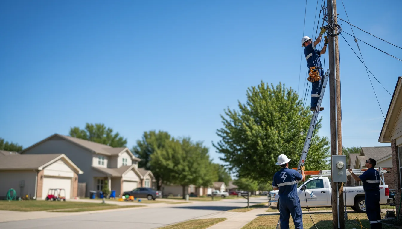 Residential electrician providing installation services in Vivian, LA